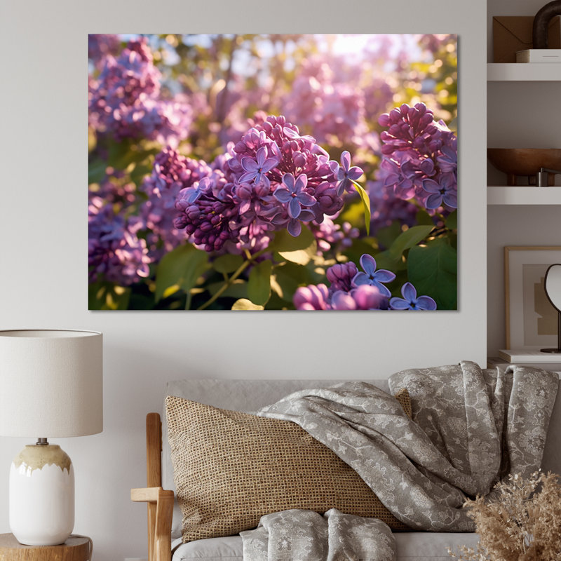 «Lilac mauve», impression sur toile, H 30 po x l 40 po x P 1,5 po, Toile tendue