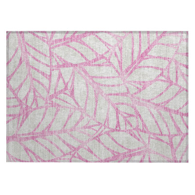Neysa Washable Floral Indoor / Outdoor Rug