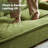 86.61"Green Cat Scratch Skin Down Foldable Detachable Adjustable Sleeper Sofa Bed with Cushions-107660085