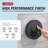Delta Round Contemporary Push-Button Shower Valve Trim, Matte Black (Valve Not Included)-128551150