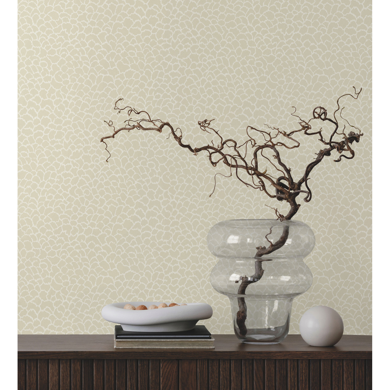 Mae Abstract Wallpaper, Linen