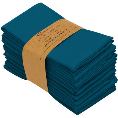 Serviettes en polyester et coton