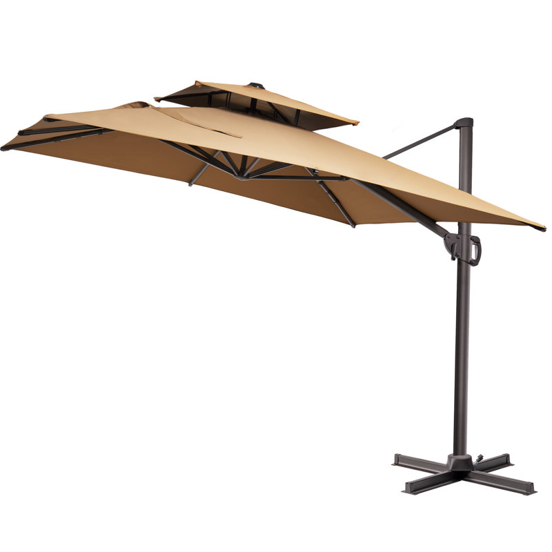 Parasol 9 pi x 11 pi sans support, Navy Blue
