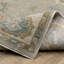 Tapis oriental gris / bleu à bordure Graicyn-730037986