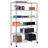 48'' W Steel Shelving Unit with Wheels