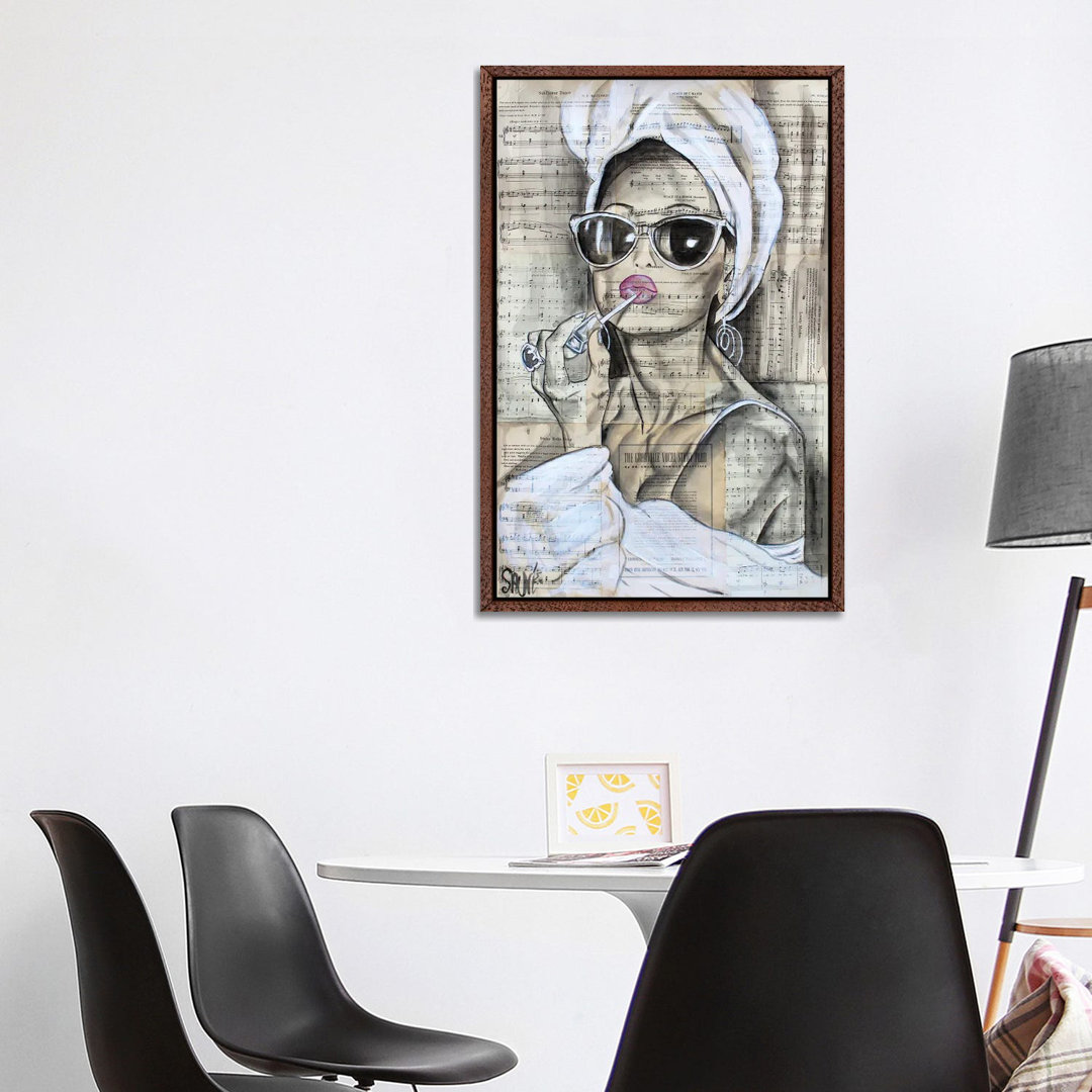 Glam Girl von Jason Sauve - Galerie-verpackte Leinwand Giclée auf Leinwand