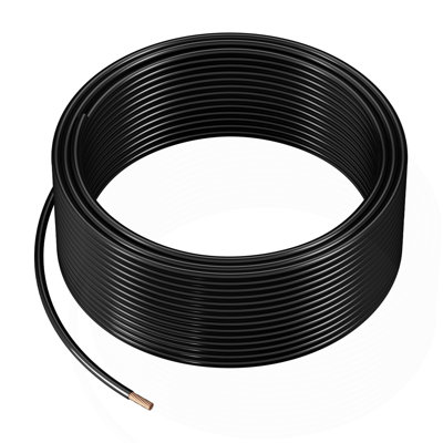 12 AWG THHN Wire 19-Stranded Black Copper Building Wire Nylon Jacket 100 ft 600V