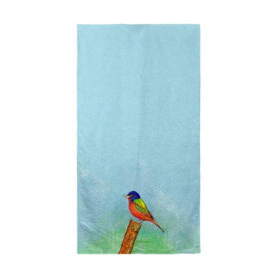 Serviette de plage bunting painting Sallee