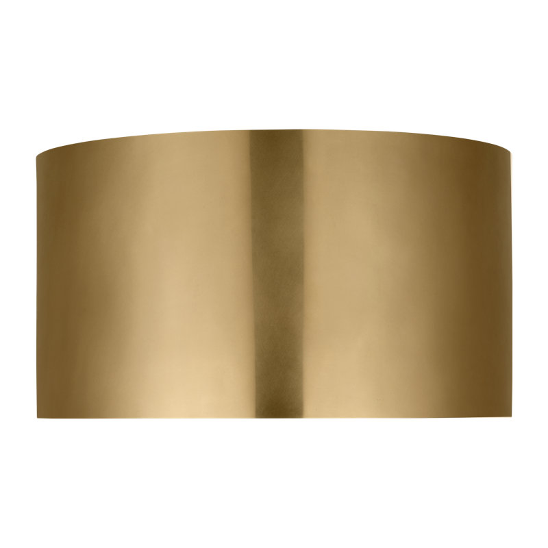 Dola 1 - Light LED Flush Mount, Hand-Rubbed Antique Brass, 6" H x 13" W x 13" D, Clear/Hand-Rubbed Antique Brass