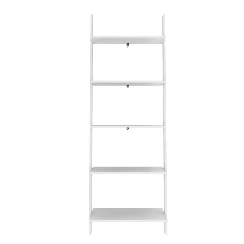 Anikin Ladder Bookcase, White
