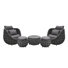 2-person Outdoor All-weather Wicker Conversation Set With Ottomans And Coffee Table