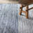 Handmade Braided Cotton Bright Blue/Navy Rug-1513105366