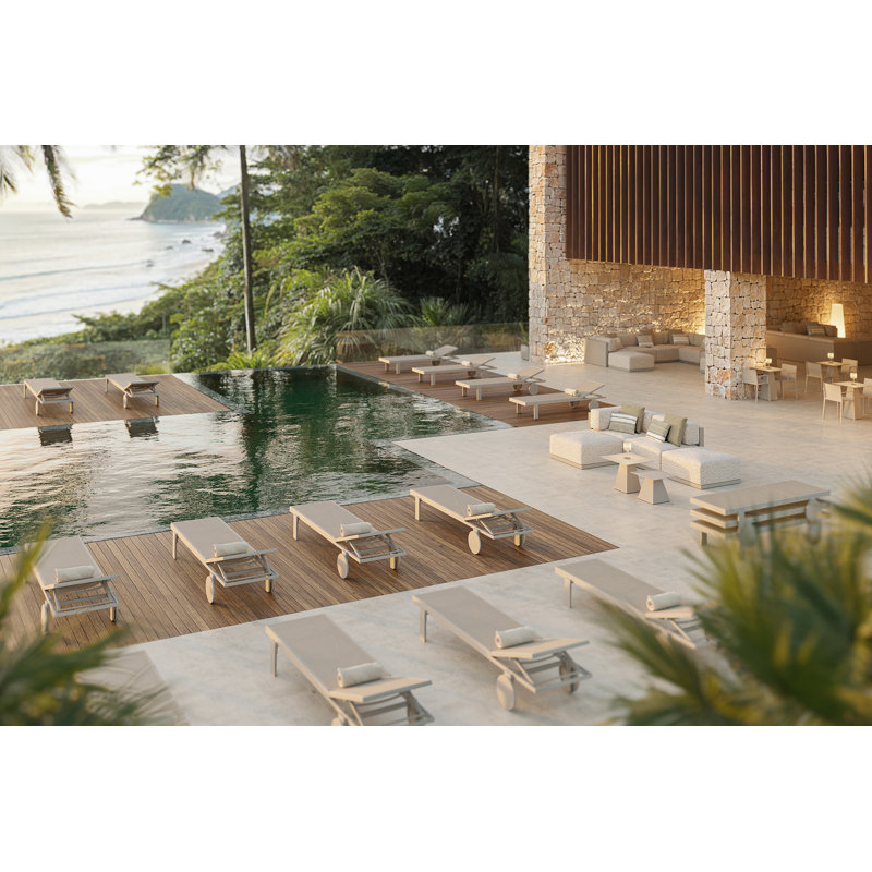 Gatsby Sun Lounger, Ecru