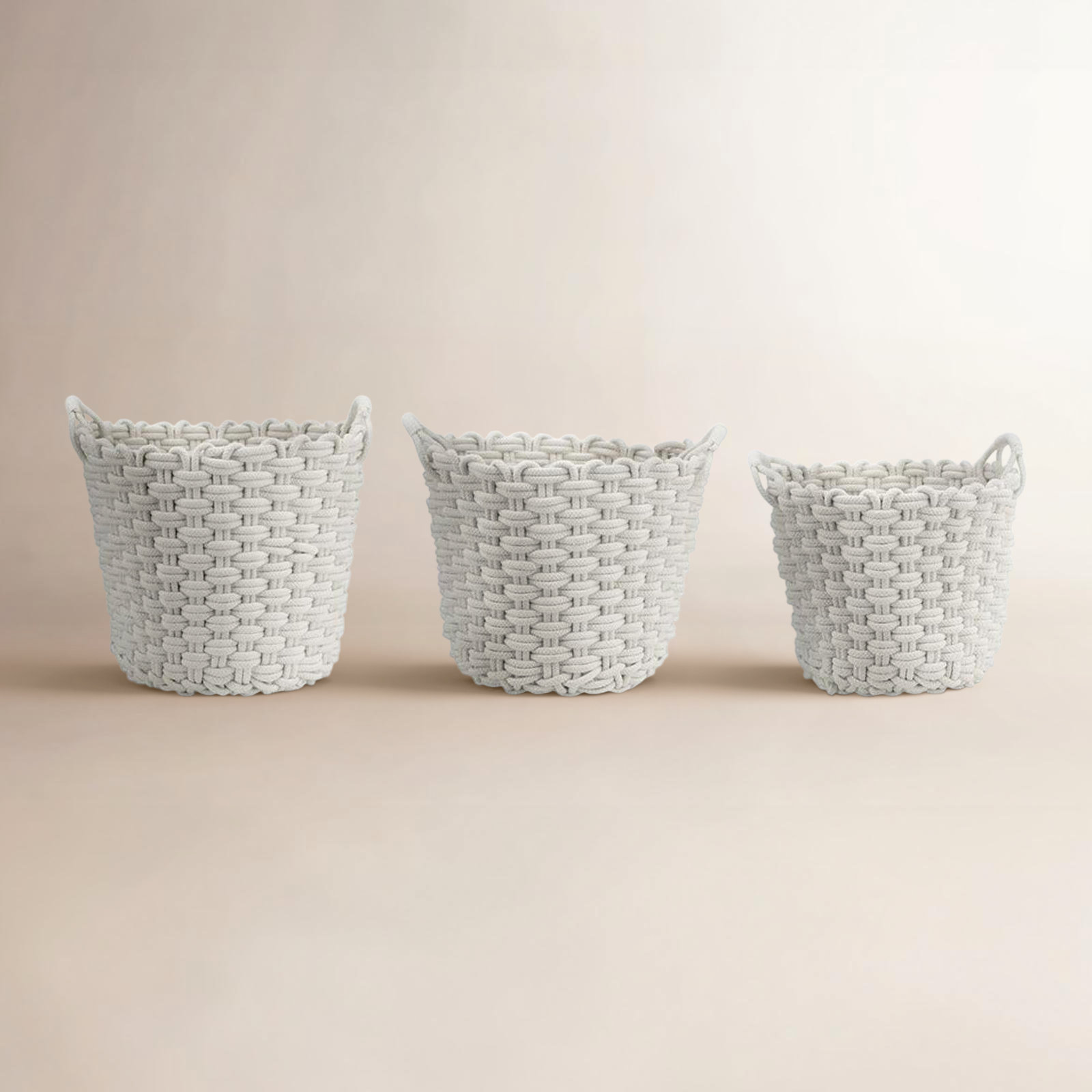 Becka Fabric Decorative Basket - Set of 3