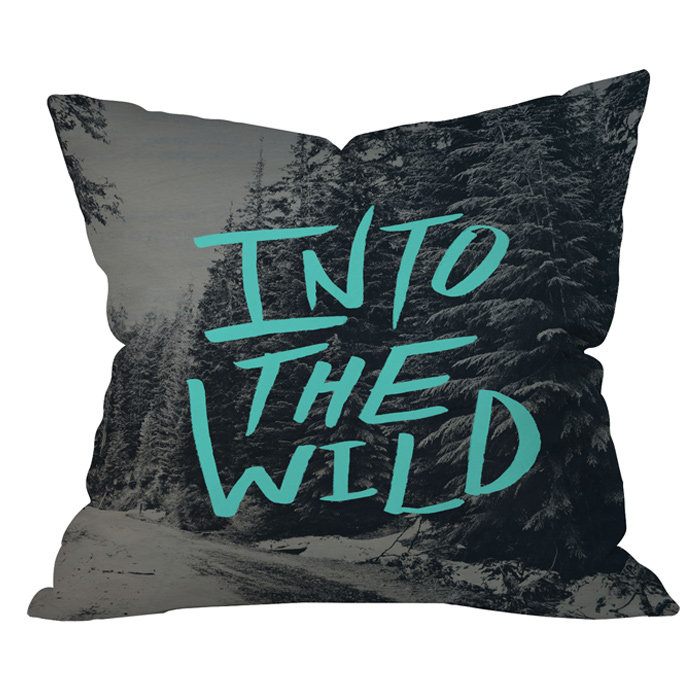 Coussin décoratif extérieur leah flores into the wild, 20 po x 20 po
