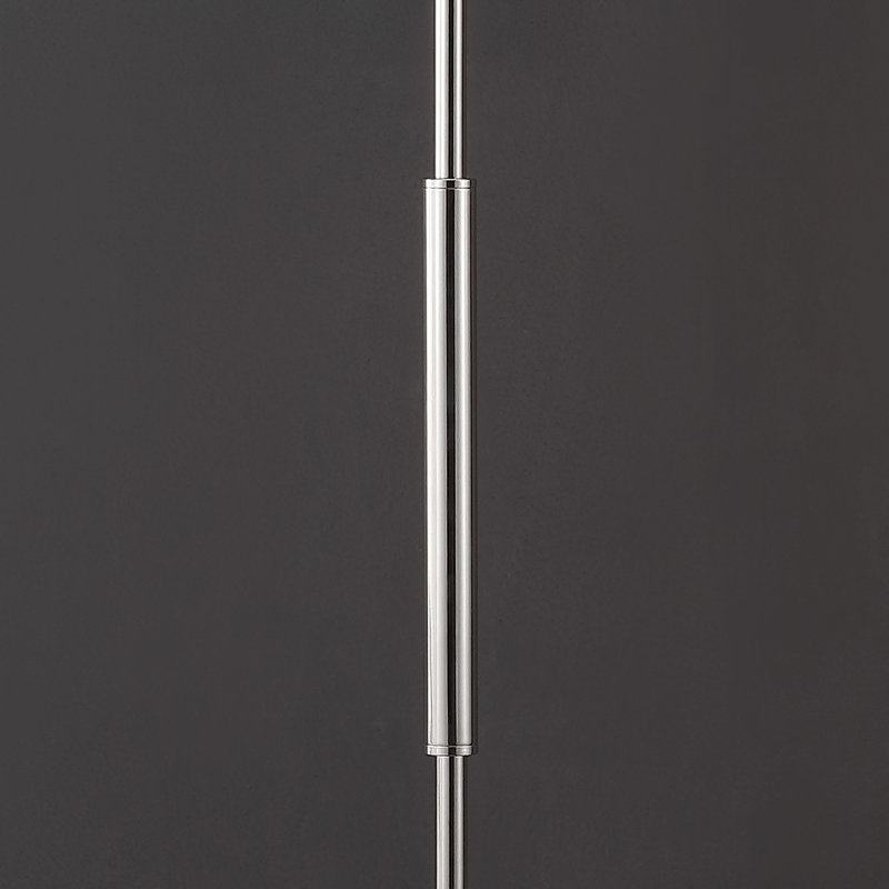 Lampe sur pied en marbre 68 po Chandrine, Argent argent