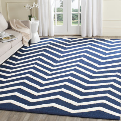 Betton Chevron Wool Hand Woven Area Rug