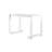39.4" Modern Rectangular Clear Tempered Glass Office Writing Desk