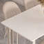 Modern White Rectangular Solid Wood Dining Table-685486042