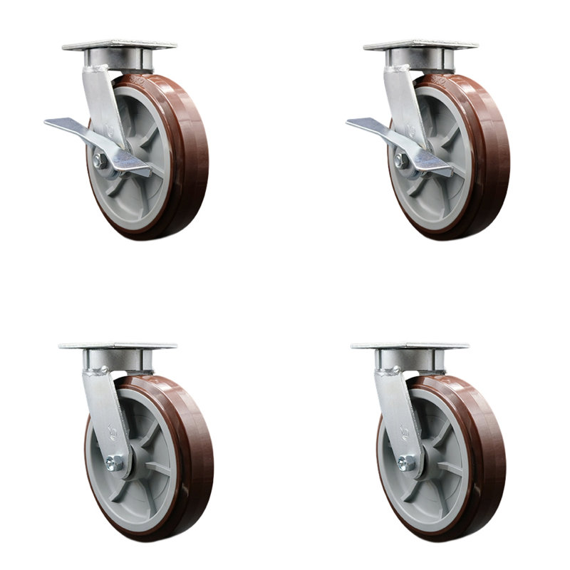 Ensemble de roulettes 4 pièces en polyoléfine