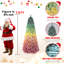 Arbre de Noël arc-en-ciel en PVC floqué-2006997681