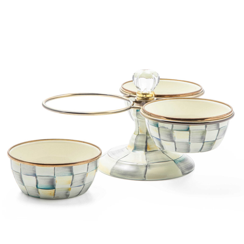 Sterling Check® Triplicity Condiment Server