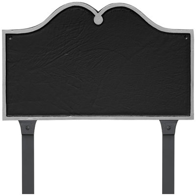Hillsdale Arch Standard Two-Line Address Sign Plaque with Lawn Stakes