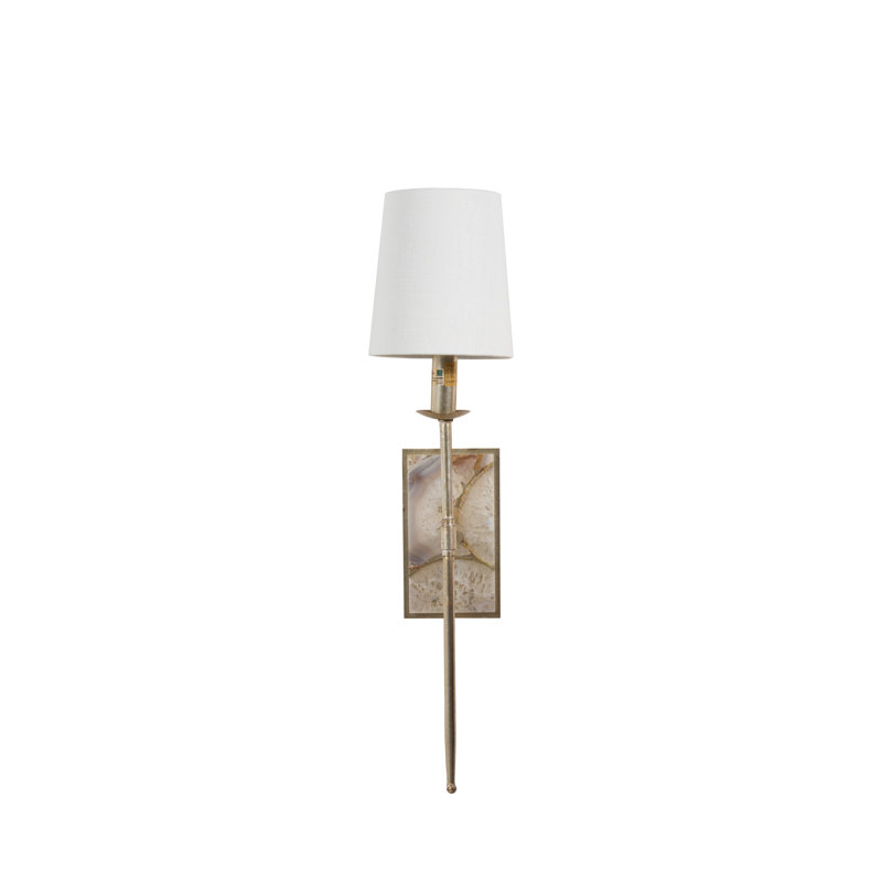 Garnet 1-Light Wallchiere, Silver