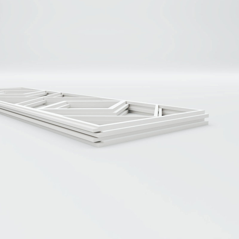 Panneau de lambris H 28 1/4 po x l 94 1/2 po x P 3/8 po