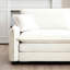 Lit en velours côtelé beige 3: tissu chaud pour une chambre confortable: coussins en mousse à mémoire de forme