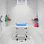 Shower Folding Seat For Wall Mounting, Height-Adjustable Shower Seat, Foldable Shower Seat