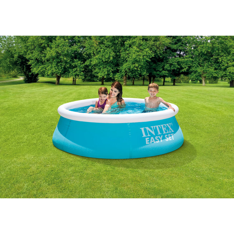 Plastic Round Inflatable Pool 51cm H x 183cm W x 0cm L