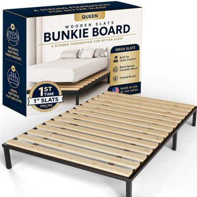 Knightdale 0.68" Extra Heavy Duty Horizontal Mattress Support Wooden Bunkie Board/Slats