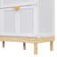 Grand lit blanc, solution d'espace, deux choix de couleurs, tiroir pour les vêtements, facile à monter, petit, bois massif et stable-1950329850