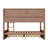 Full XL over Full XL Bunk Bed with Storage Cabinets, LED Light & 2 Drawers, Space-Saving Loft Bed, Brown-445362815