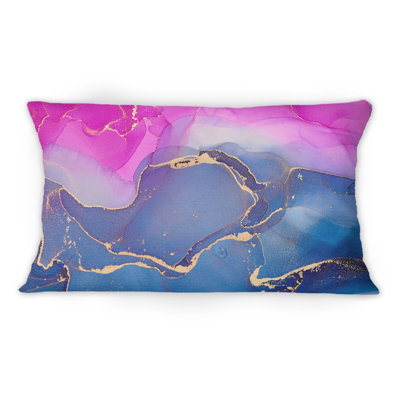 Coussin 12 "x 20" rose