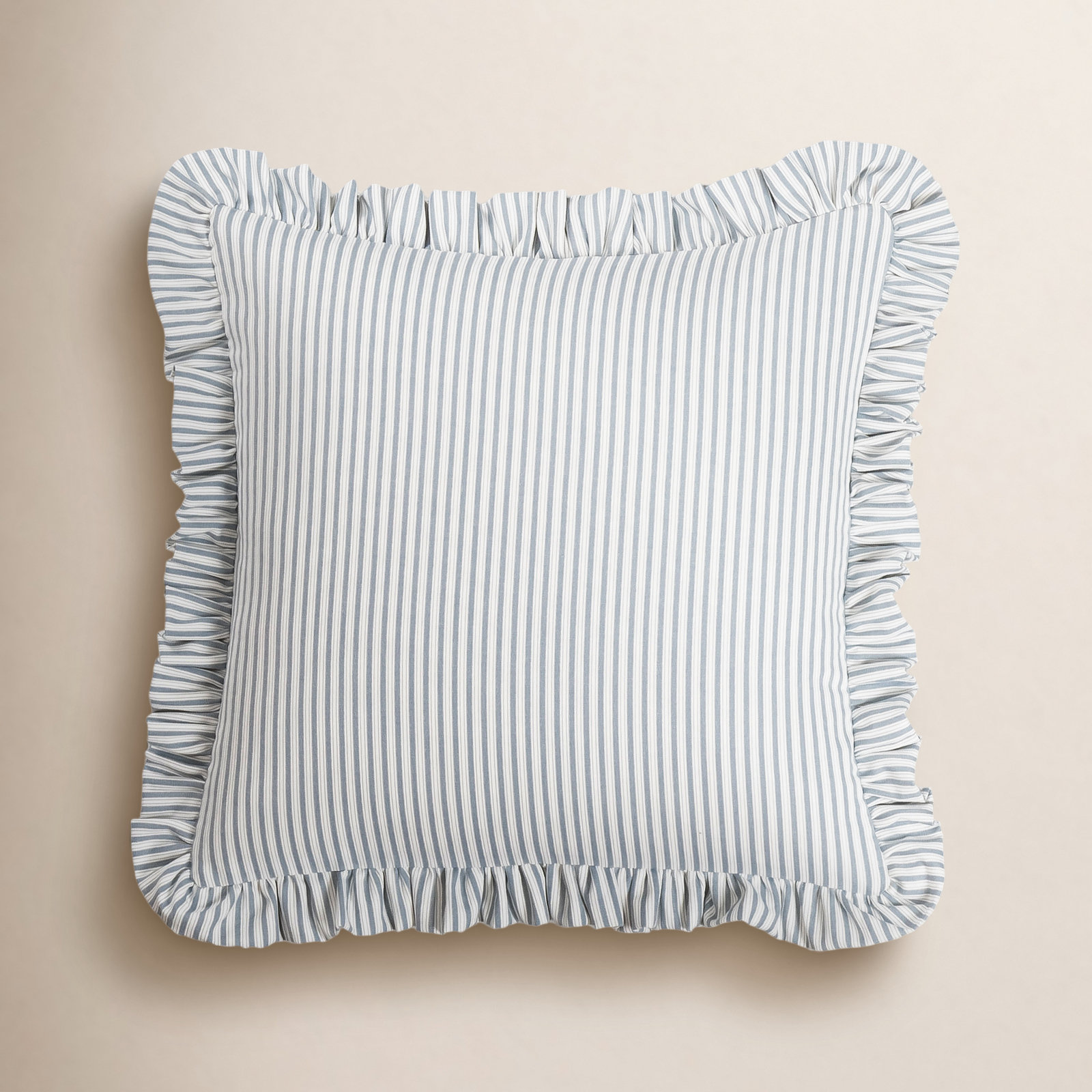 20" x 20" Cotton Throw Pillow, Polyester, Light Blue