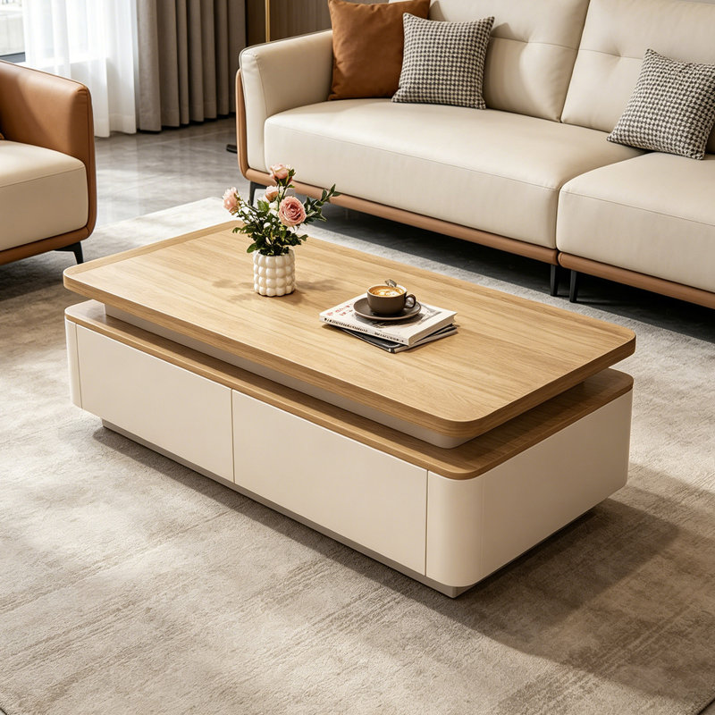 Bruckner, Blanc, H 17,71 po x L 47,24 po x l 23,62 po, Naturel