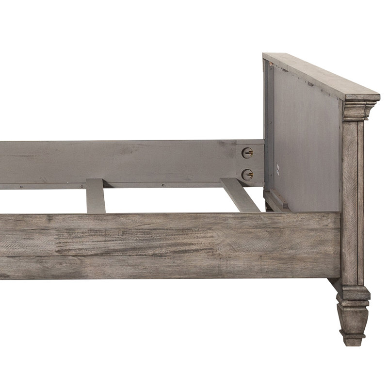 Hutchinson Grey Panel Bed with Tall Headboard, King