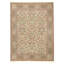 Hand Knotted Wool Oriental Area Rug in Ivory And Green