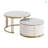 Modern 2 Pieces Round Nesting Coffee Table