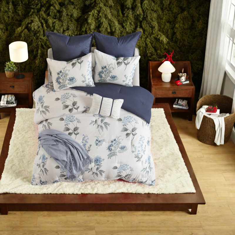 Ensembles de literie de style campagnard, édredon en microfibre avec couverture pour la décoration intérieure