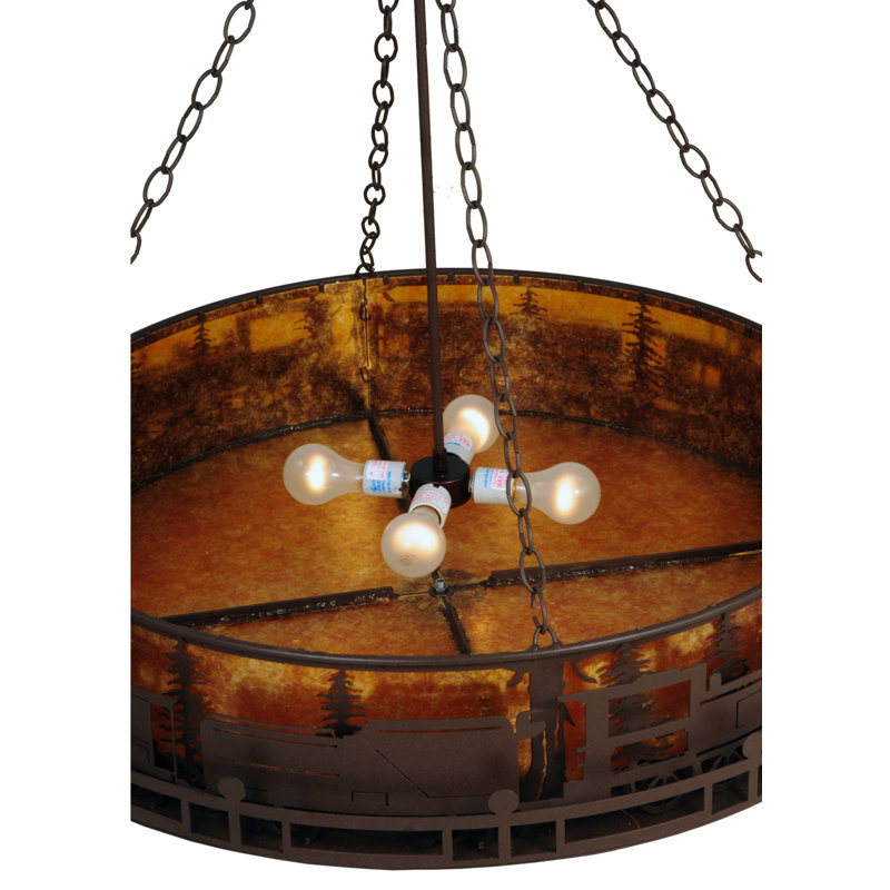 Rustic Lodge 4 - Light Chandelier