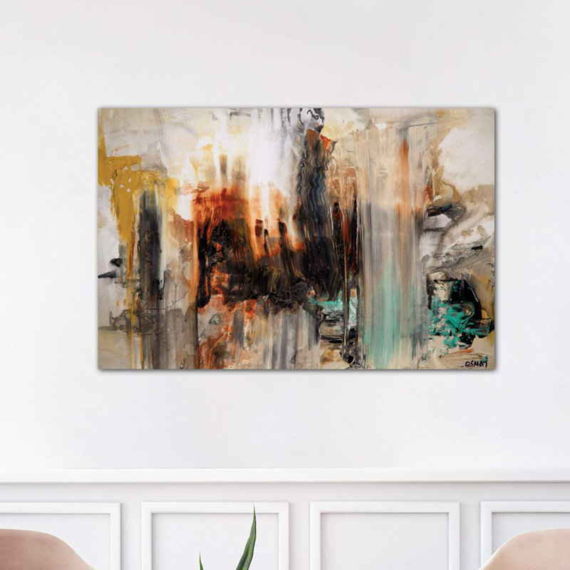 Abstract by Osnat Tzadok - Wrapped Canvas Painting, 101.6 cm H x 66.04 cm W x 3.175 cm D