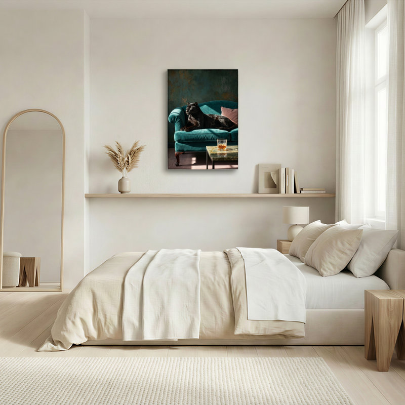 Ensemble de 1 tableau sur toile Panthère noire, H 24 po x l 16 po, Wrapped Canvas