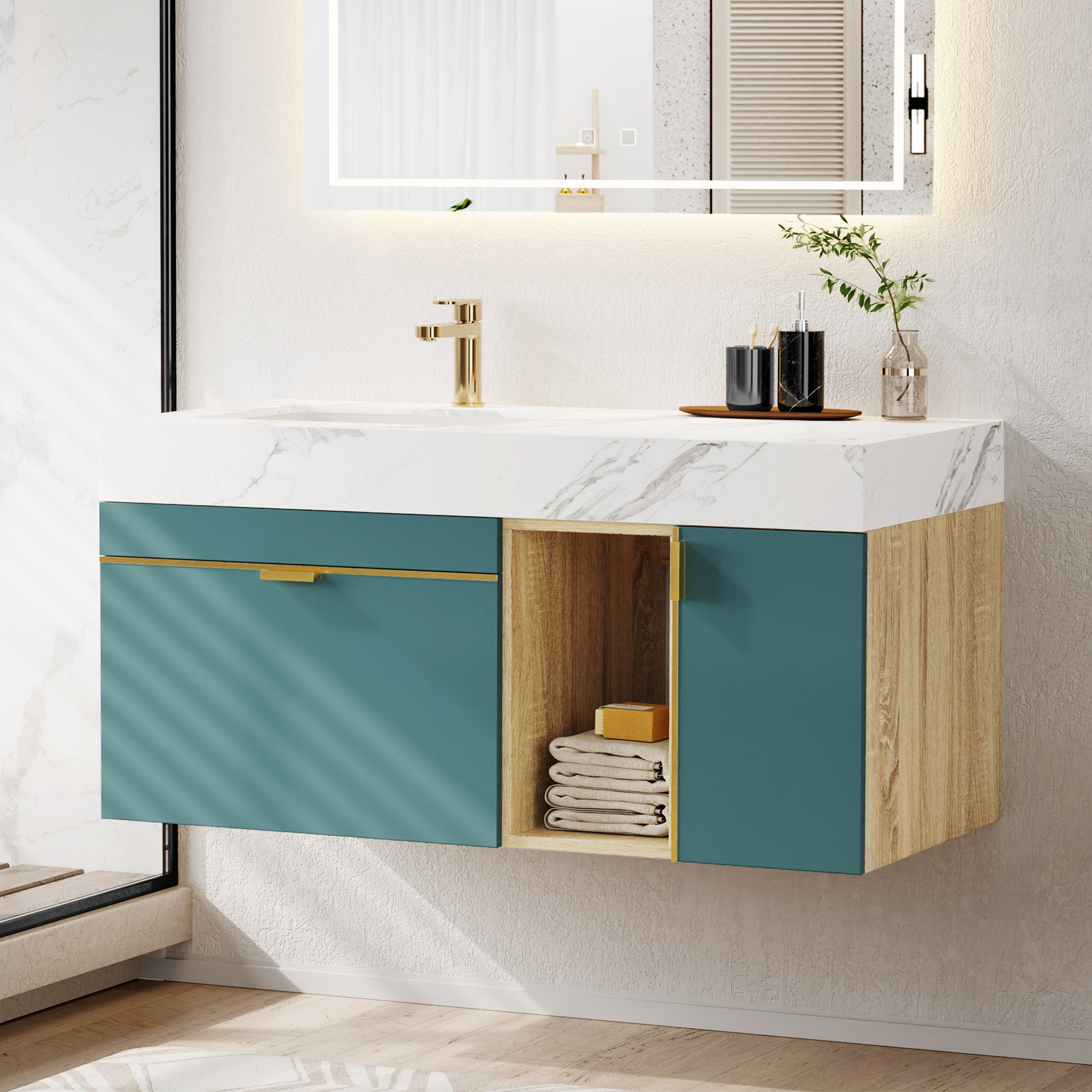 Under Sink Bottom Mount 100mm High Drawer