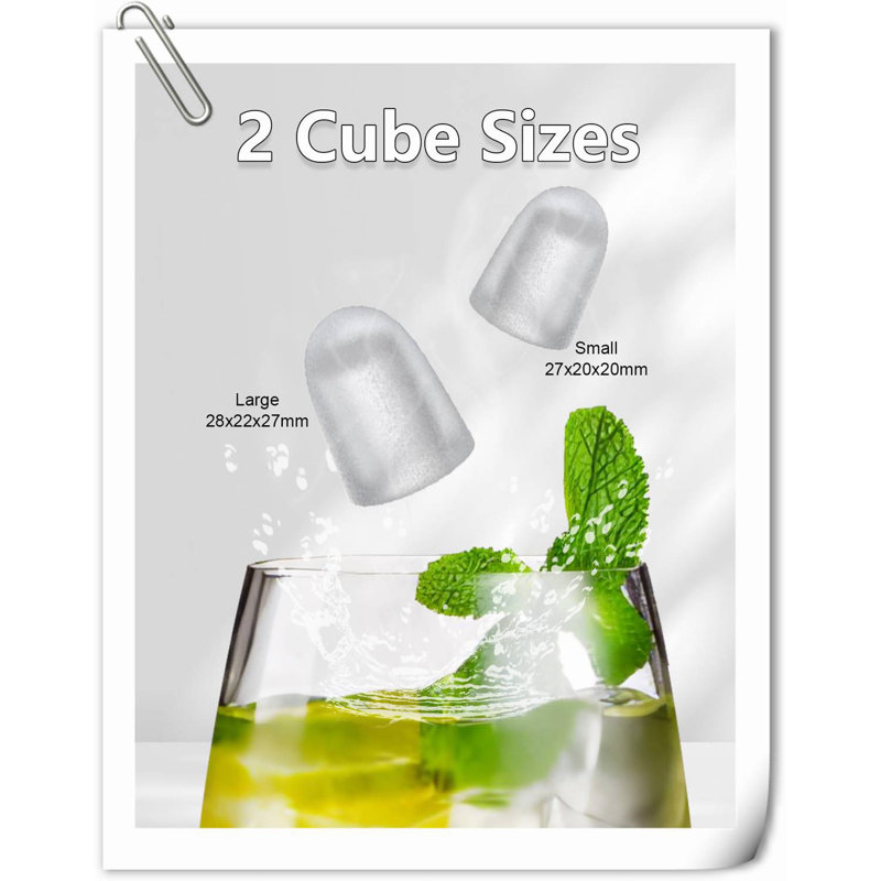 GLOBAL GIRLS LLC 26 Lb. Daily Production Bullet Clear Ice Built-In Ice Maker