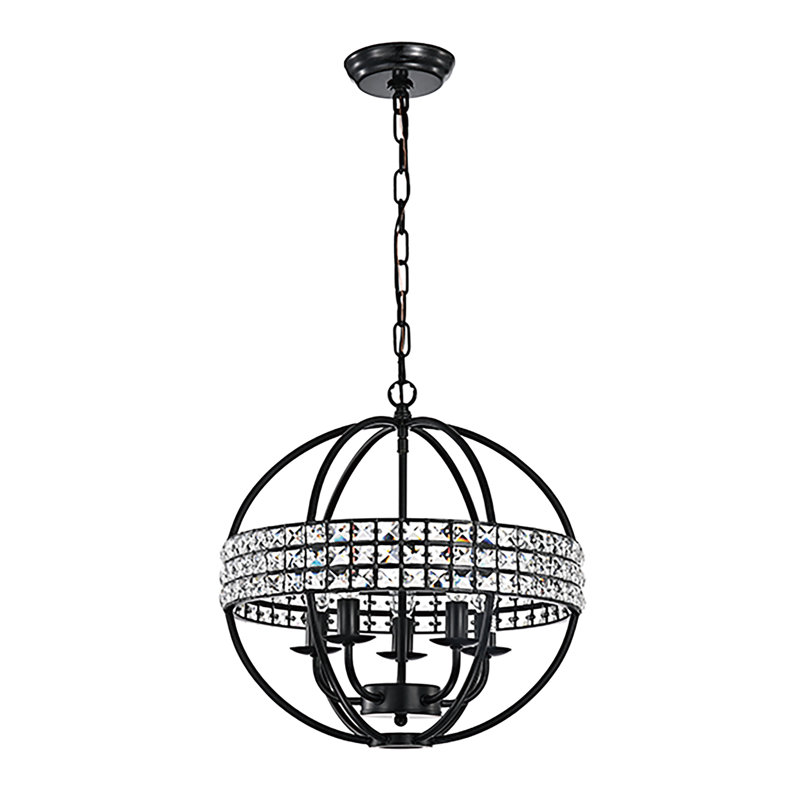 Lyndon 5 - Light Antique Black Unique/Statement Pendant