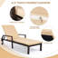 Chaise longue simple inclinable avec coussin 68,11 po Stansberry-1966286199-1966286184