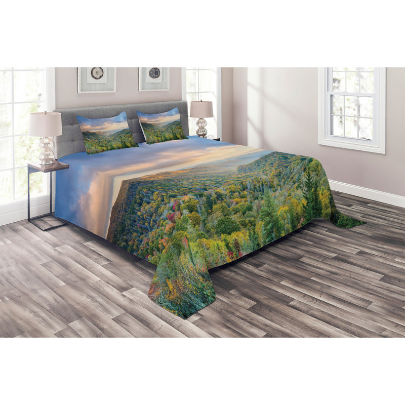 Rustic Coverlet, King Bedspread + 2 Shams